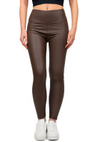 Skinny Fit Hose Damen High Waist 25RSW066 Dark Brown S/M