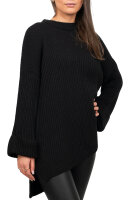 Damen Oversized Strickpullover 25RSW067 Black One Size