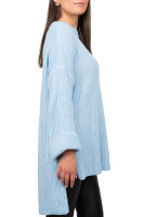 Relaxed Fit Pullover Damen  25RSW067 Baby Blue One Size
