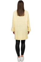 Damen Oversized Strickpullover 25RSW067 Yellow One Size