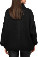 Damen Strickjacke 25RSW068 mit Kn&ouml;pfen Black One Size
