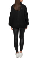 Damen Strickjacke 25RSW068 mit Kn&ouml;pfen Black One Size