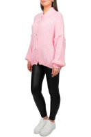 Damen Strickjacke 25RSW068 mit Kn&ouml;pfen Pink One Size