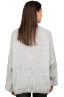 Damen Strickjacke 25RSW068 mit Kn&ouml;pfen Light Grey One Size