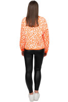 Damen Strickjacke 25RSW069 mit Schleifen Orange One Size