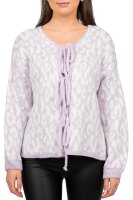 Damen Strickjacke 25RSW069 mit Schleifen Purple One Size