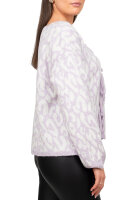 Damen Strickjacke 25RSW069 mit Schleifen Purple One Size