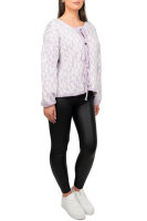 Damen Strickjacke 25RSW069 mit Schleifen Purple One Size