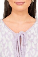 Damen Strickjacke 25RSW069 mit Schleifen Purple One Size