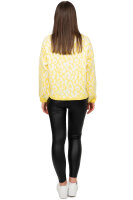 Damen Strickjacke 25RSW069 mit Schleifen Yellow One Size