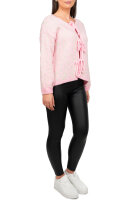 Damen Strickjacke 25RSW069 mit Schleifen Baby Rosa One Size