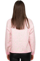Damen Strickjacke 25RSW069 mit Schleifen Baby Rosa One Size
