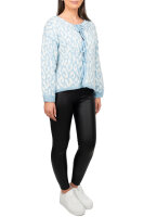 Damen Strickjacke 25RSW069 mit Schleifen Baby Blue One Size