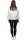 Damen Strickjacke 25RSW069 mit Schleifen Baby Blue One Size