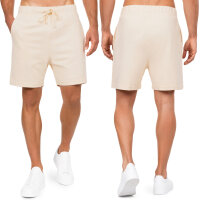 Reichstadt Herren Regular Fit Kurze Hose Mid Waist 25RS072 Eggshell White XXL