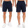 Reichstadt Herren Regular Fit Kurze Hose Mid Waist 25RS072 Purplish Blue XXL