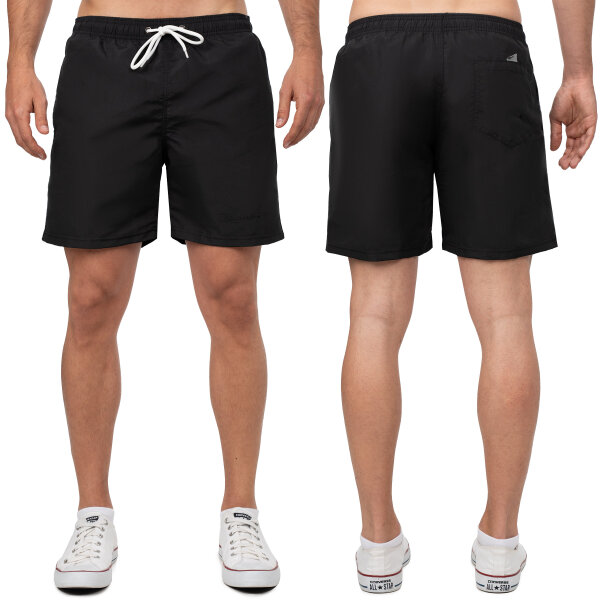 Reichstadt Herren Regular Fit Badehose Mid Waist 25RS073 Black XL
