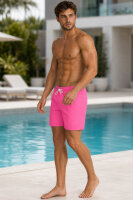 Reichstadt Herren Regular Fit Badehose Mid Waist 25RS073 Hot Pink 3XL
