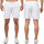 Regular Fit Shorts Herren Mid Waist 25RS073 White L