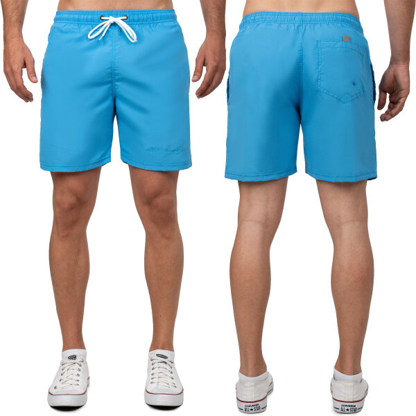 Reichstadt Herren Regular Fit Badehose Mid Waist 25RS073 Sky Blue M
