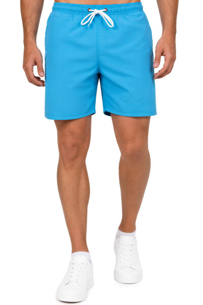 Reichstadt Herren Regular Fit Badehose Mid Waist 25RS073 Sky Blue 3XL