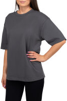 Oversized T-Shirt Damen Logoschriftzug 25RSW070 Dark Grey XXS