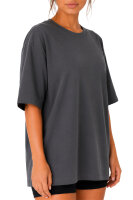 Reichstadt Damen Oversized Kurzarmshirt 25RSW070 Dark Grey M