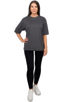 Oversized T-Shirt Damen Logoschriftzug 25RSW070 Dark Grey XL