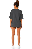 Reichstadt Damen Oversized Kurzarmshirt 25RSW070 Dark Grey XL