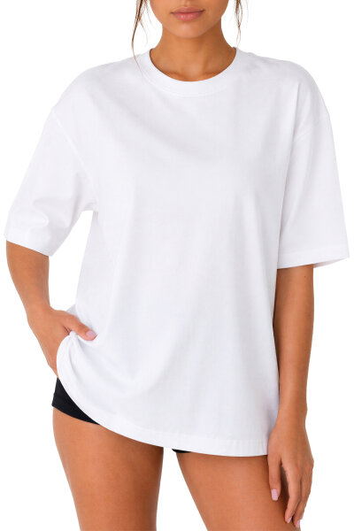 Reichstadt Damen Oversized Kurzarmshirt 25RSW070 White XS