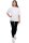 Oversized T-Shirt Damen Logoschriftzug 25RSW070 White XS