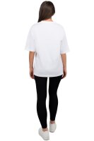 Oversized T-Shirt Damen Logoschriftzug 25RSW070 White S