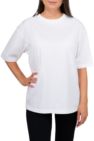 Oversized T-Shirt Damen Logoschriftzug 25RSW070 White M