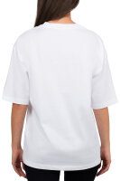Oversized T-Shirt Damen Logoschriftzug 25RSW070 White M