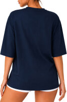 Reichstadt Damen Oversized Kurzarmshirt 25RSW070 Dark Blue XXL