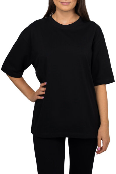 Oversized T-Shirt Damen Logoschriftzug 25RSW070 Black XXS