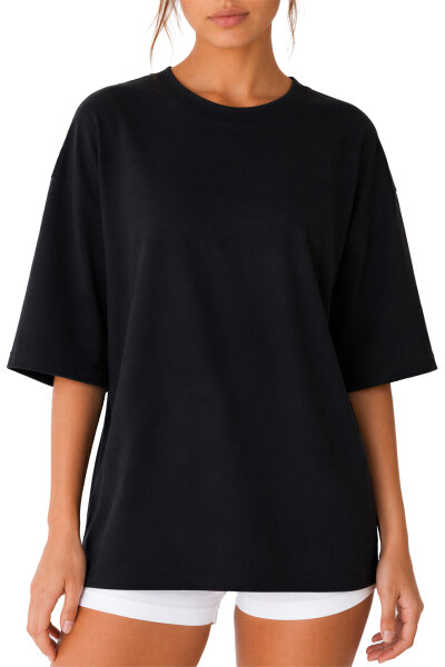 Reichstadt Damen Oversized Kurzarmshirt 25RSW070 Black XS