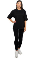Oversized T-Shirt Damen Logoschriftzug 25RSW070 Black S