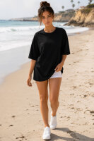 Reichstadt Damen Oversized Kurzarmshirt 25RSW070 Black XL