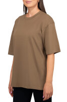 Oversized T-Shirt Damen Logoschriftzug 25RSW070 Khaki M