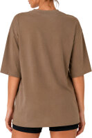 Reichstadt Damen Oversized Kurzarmshirt 25RSW070 Khaki XL
