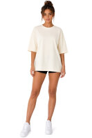 Reichstadt Damen Oversized Kurzarmshirt 25RSW070 Beige XXL
