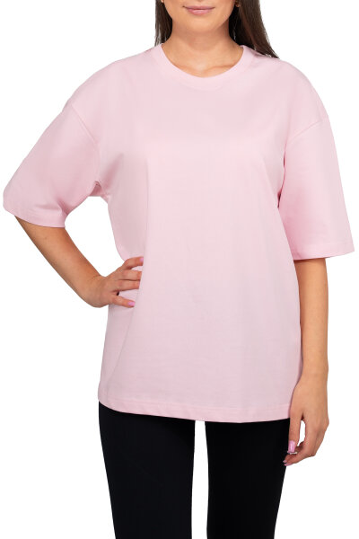 Oversized T-Shirt Damen Logoschriftzug 25RSW070 Pink XXL