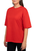 Oversized T-Shirt Damen Logoschriftzug 25RSW070 Red S