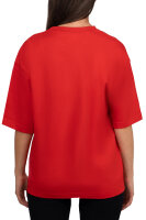 Oversized T-Shirt Damen Logoschriftzug 25RSW070 Red XL