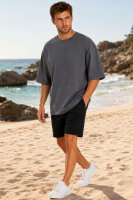 Reichstadt Herren Oversized Kurzarmshirt 25RS070 Dark Grey XS
