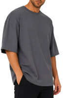 Reichstadt Herren Oversized Kurzarmshirt 25RS070 Dark Grey XS