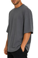Reichstadt Herren Oversized Kurzarmshirt 25RS070 Dark Grey L