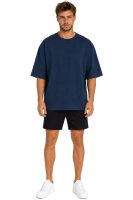 Reichstadt Herren Oversized Kurzarmshirt 25RS070 Dark Blue M