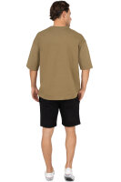 Oversized T-Shirt Herren Logoschriftzug 25RS070 Khaki XS